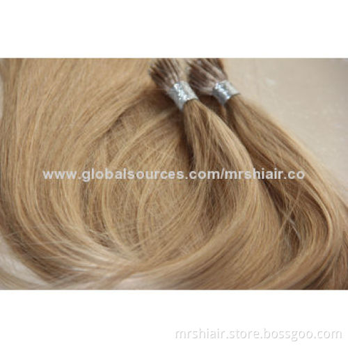 18-inch Light Brown 22# Straight Nano Ring Hair